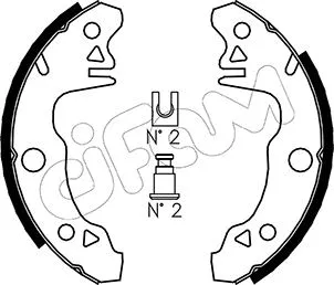 Brake Shoe Set (153-341)