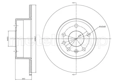Brake Disc (800-607C)