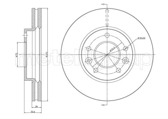 Brake Disc (800-1554C)