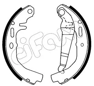 Brake Shoe Set (153-612)
