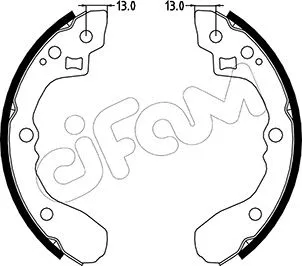 Brake Shoe Set (153-220)