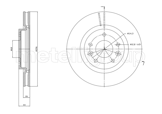 Brake Disc (800-1762C)
