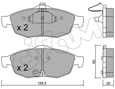 Brake Pad Set, disc brake (822-715-0)