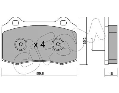 Brake Pad Set, disc brake (822-251-5)