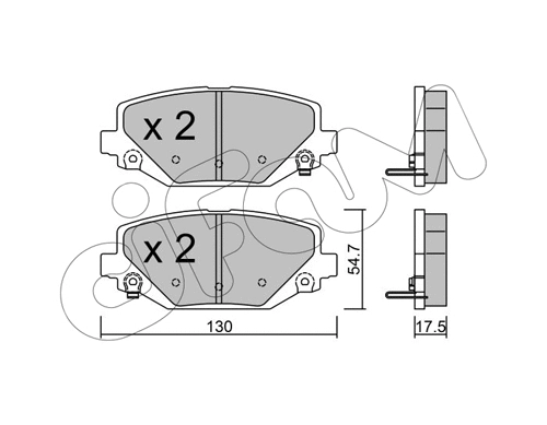 Brake Pad Set, disc brake (822-947-0)