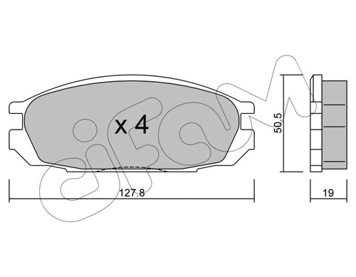 Brake Pad Set, disc brake (822-409-0)