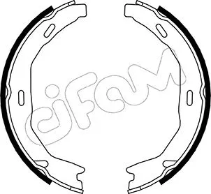 Brake Shoe Set, parking brake (153-245)
