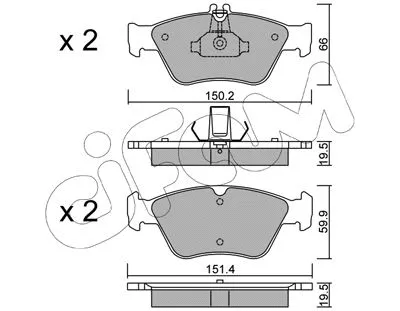 Brake Pad Set, disc brake (822-219-0)