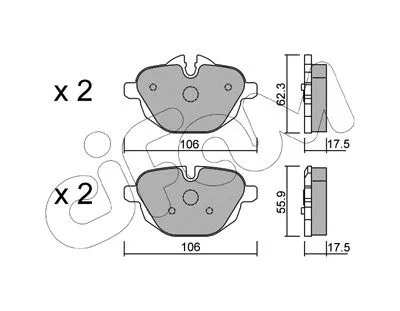 Brake Pad Set, disc brake (822-920-0)