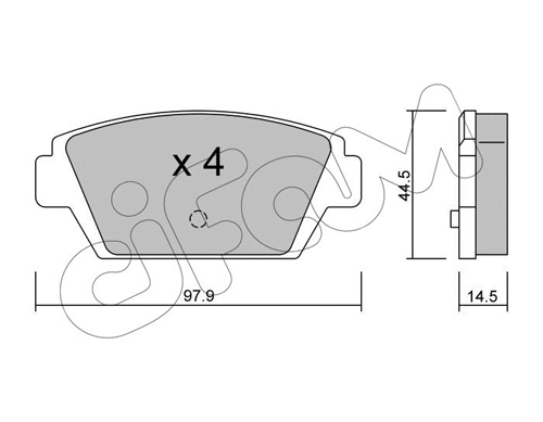 Brake Pad Set, disc brake (822-226-0)