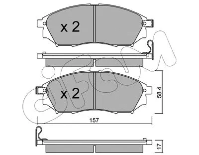 Brake Pad Set, disc brake (822-819-0)