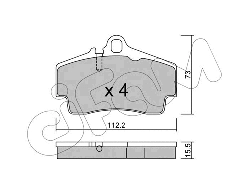 Brake Pad Set, disc brake (822-658-0)