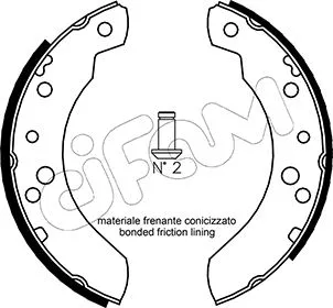 Brake Shoe Set (153-115)
