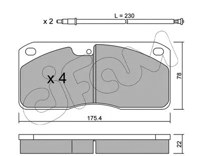 Brake Pad Set, disc brake (822-270-0K)