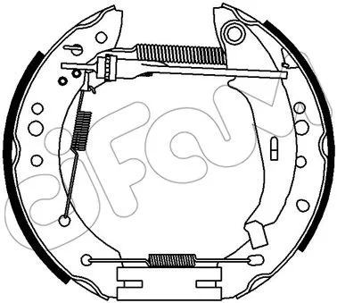 Brake Shoe Set (151-342)