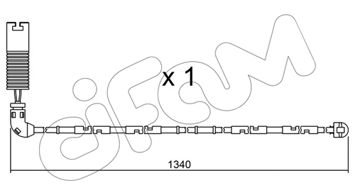 Warning Contact, brake pad wear (SU.113)