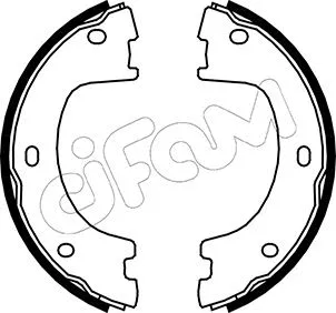 Brake Shoe Set, parking brake (153-249)