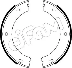 Brake Shoe Set, parking brake (153-325)