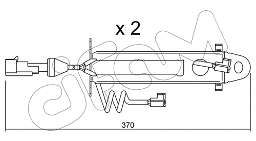 Warning Contact, brake pad wear (SU.168K)