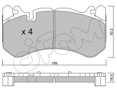 Brake Pad Set, disc brake (822-1198-1)