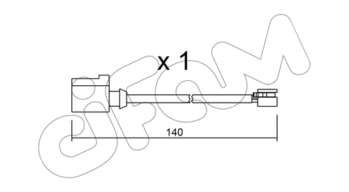 Warning Contact, brake pad wear (SU.274)