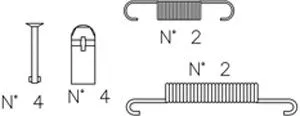 Accessory Kit, brake shoes (K396)