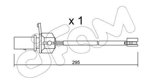 Warning Contact, brake pad wear (SU.331)