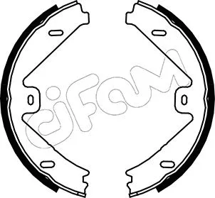 Brake Shoe Set, parking brake (153-250)