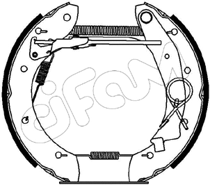 Brake Shoe Set (151-140)
