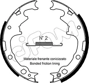 Brake Shoe Set (153-349)