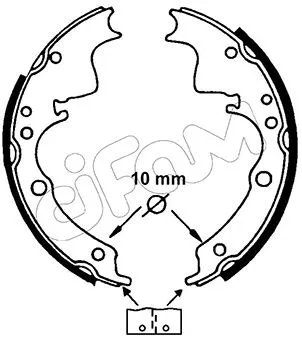Brake Shoe Set (153-109)