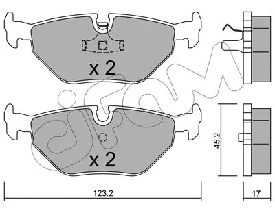 Brake Pad Set, disc brake (822-180-0)