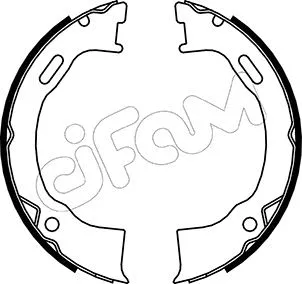 Brake Shoe Set, parking brake (153-146)