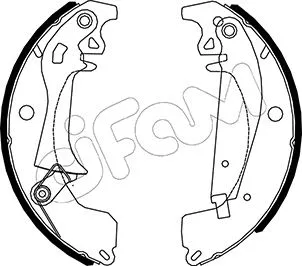 Brake Shoe Set (153-624Y)