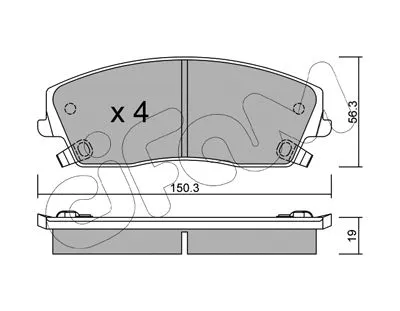 Brake Pad Set, disc brake (822-716-0)