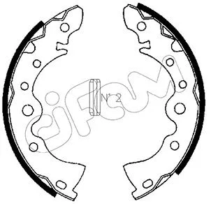 Brake Shoe Set (153-605)