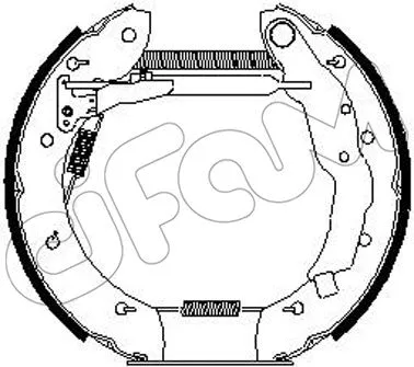 Brake Shoe Set (151-256)