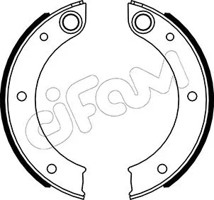 Brake Shoe Set, parking brake (153-620)
