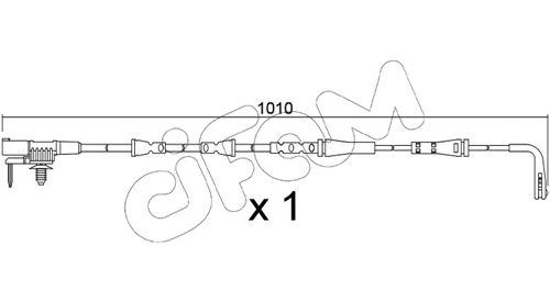 Warning Contact, brake pad wear (SU.397)