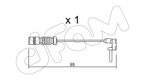 Warning Contact, brake pad wear (SU.011)