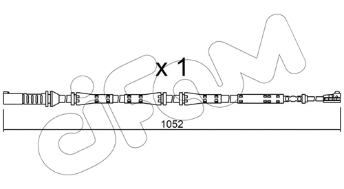 Warning Contact, brake pad wear (SU.275)