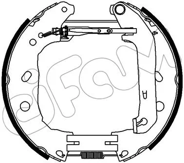 Brake Shoe Set (151-455)