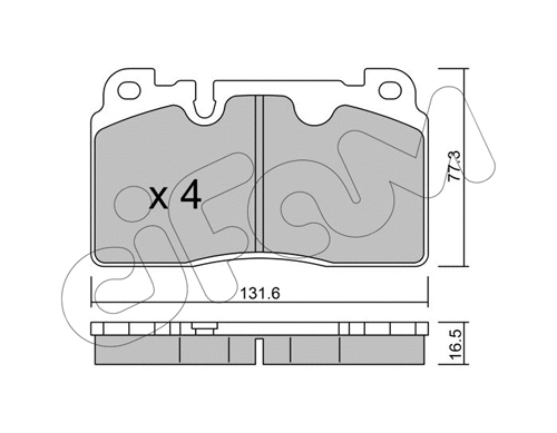 Brake Pad Set, disc brake (822-979-0)