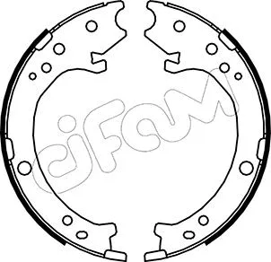 Brake Shoe Set, parking brake (153-161)
