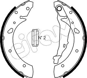 Brake Shoe Set (153-157)