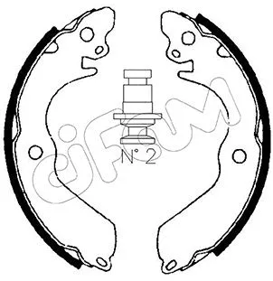 Brake Shoe Set (153-258)