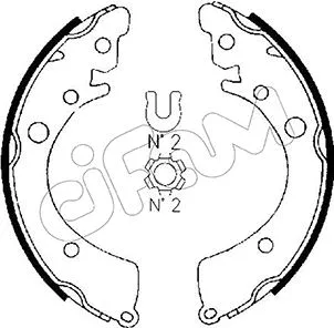 Brake Shoe Set (153-149)