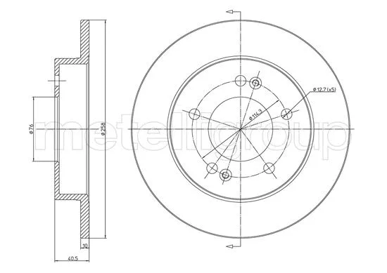 Brake Disc (800-1284C)