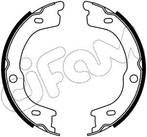 Brake Shoe Set, parking brake (153-740)