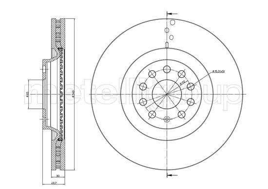 Brake Disc (800-1243C)